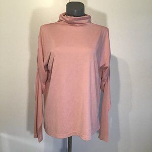Gabby Isabella Turtleneck with Rouched Sleeves  Size XL